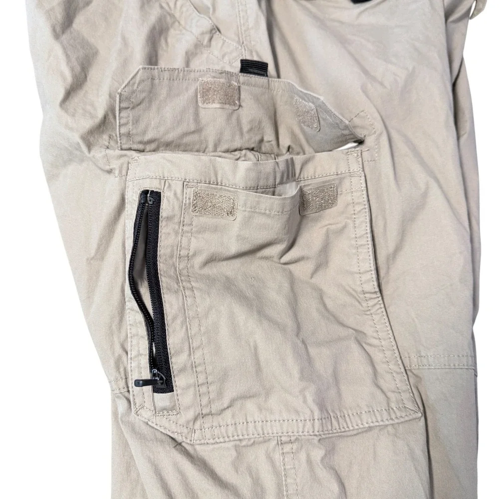 BC Clothing Cargo Hiking Pants Mens XLx30 Tan Lined Outdoor Utility Straight Leg